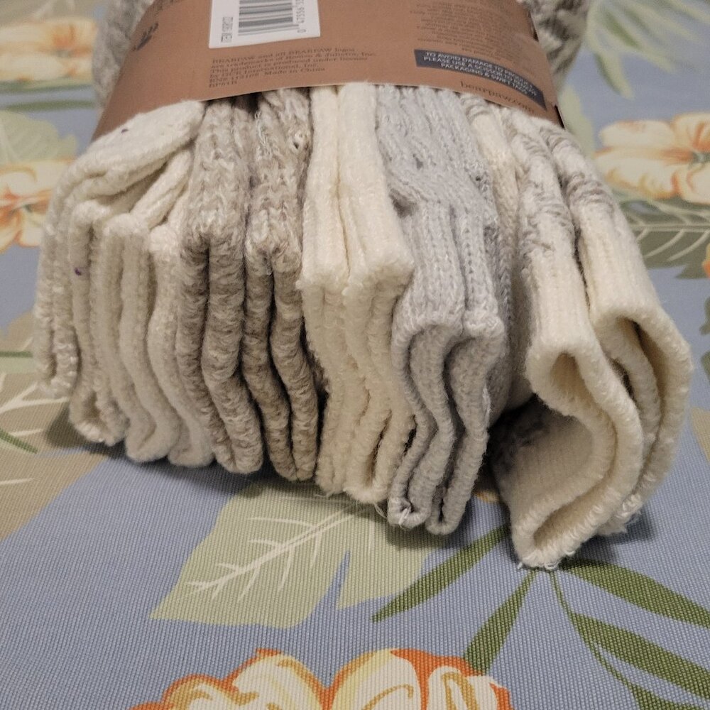 Bearpaw Women's Boot Sock, 6-pair, Ivory - Picture 6 of 10